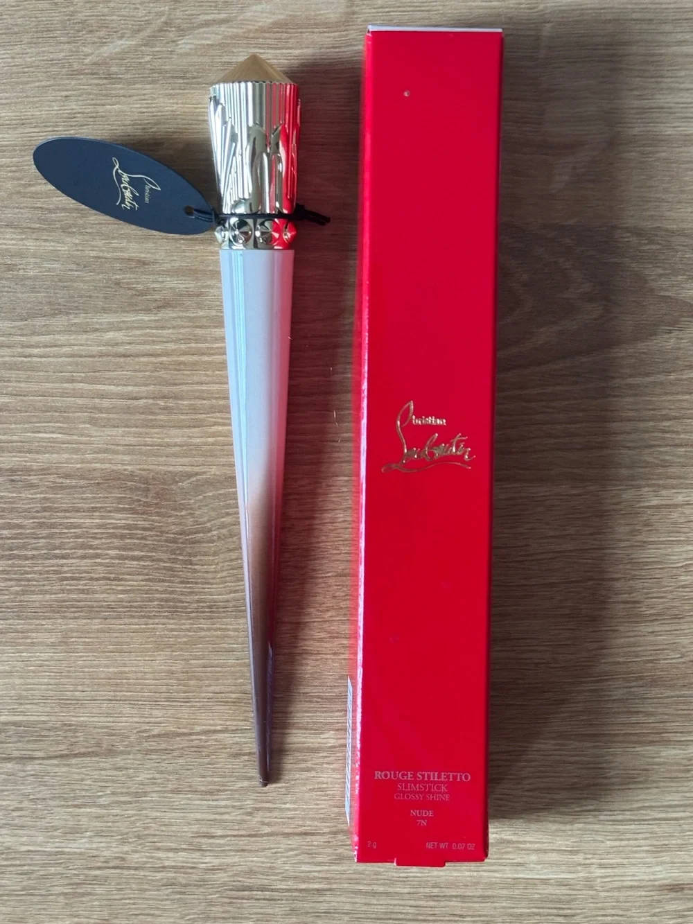 Brand New Christian Louboutin Rouge Stiletto Lipstick - Nude 7N